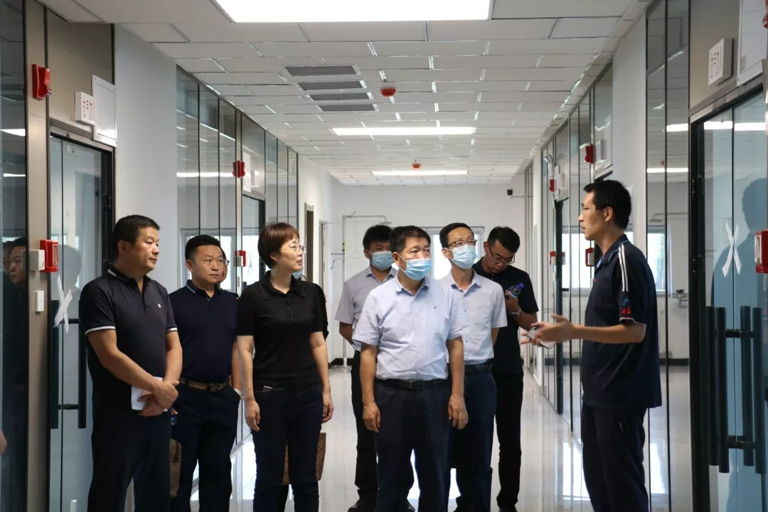 自治區發改委副主任郝留虎一行到銀川中鐵水務銀川水廠調研指導工作